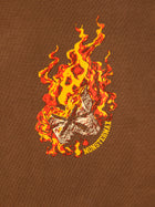 FIRE DEPARTMENT BROWN HOODIE