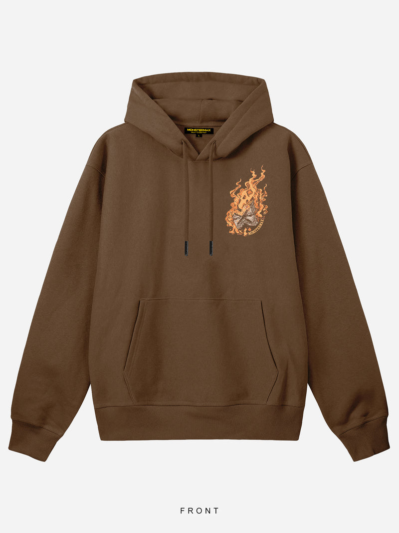 FIRE DEPARTMENT BROWN HOODIE