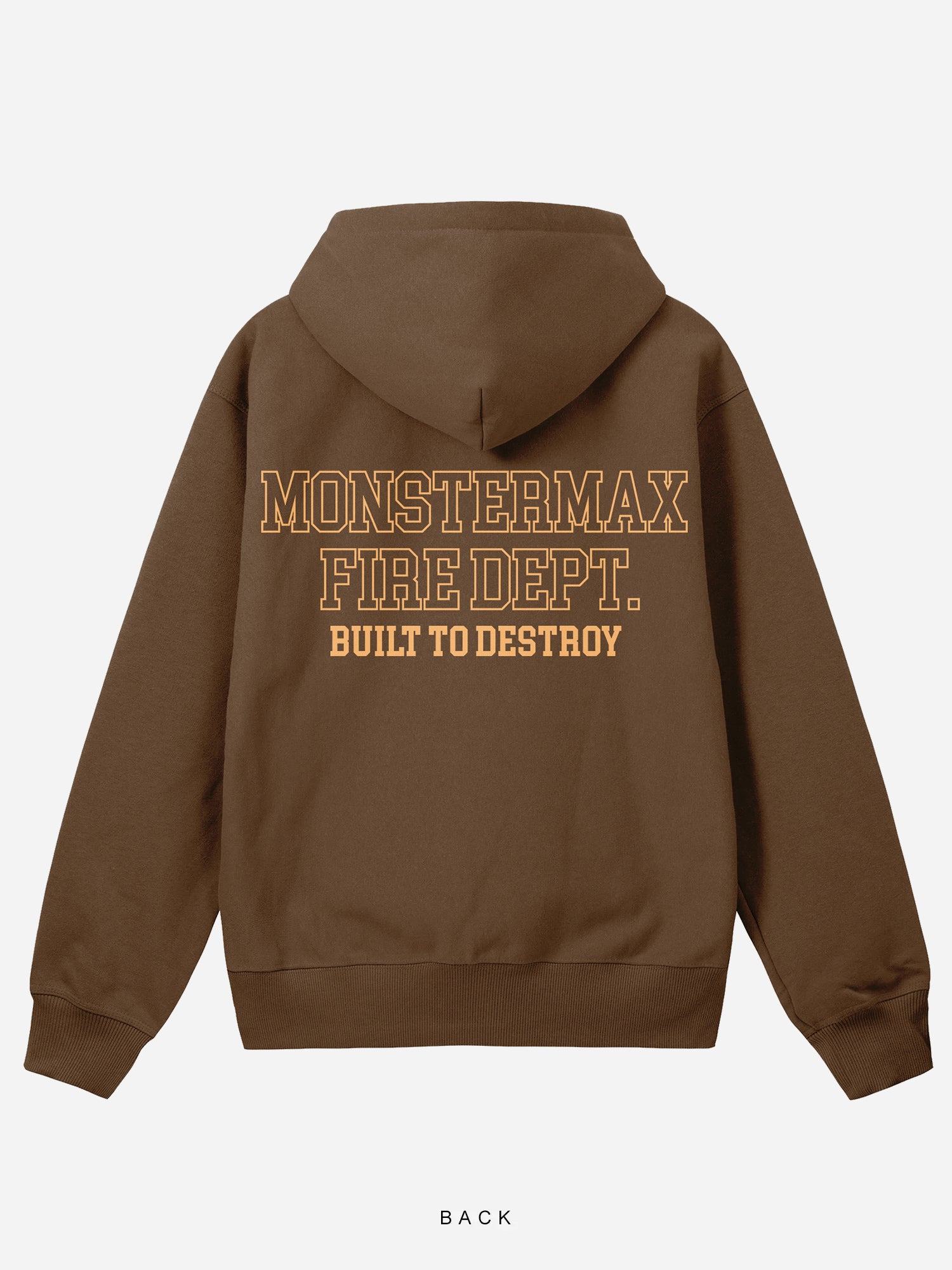 FIRE DEPARTMENT BROWN HOODIE