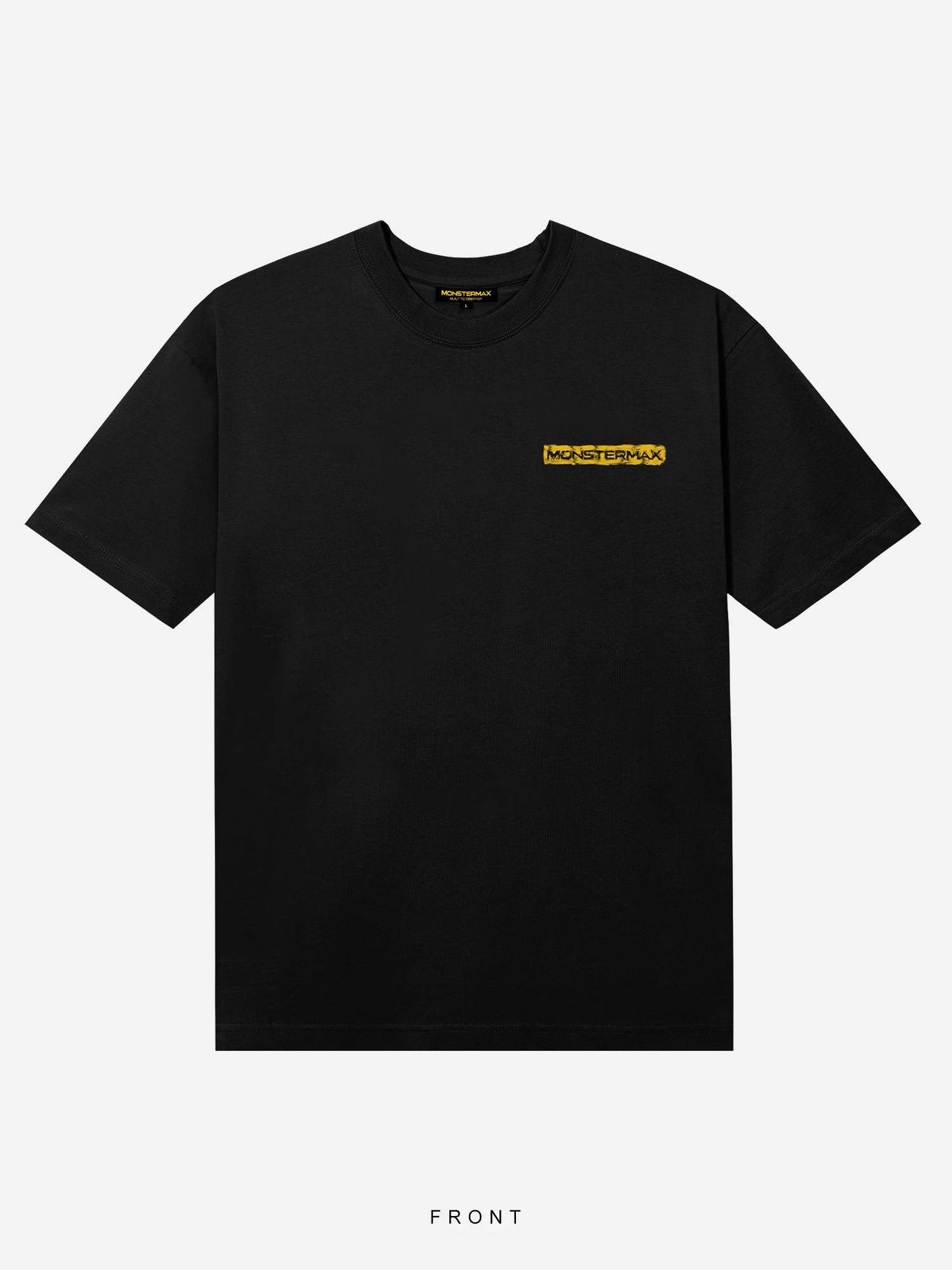 PAINTED LOGO BLACK TEE