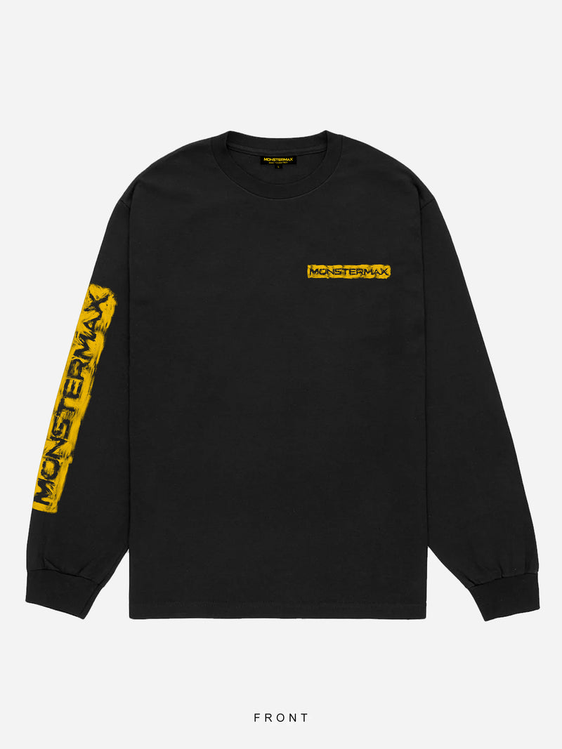 PAINTED LOGO BLACK LONG SLEEVE